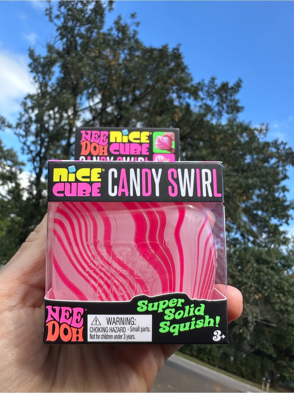 NeeDoh Nice Cube Candy Swirl Pink – New in Box